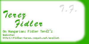 terez fidler business card